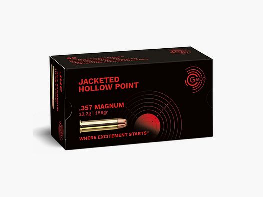 GECO .357 Magnum Jacketed Hollow Point 10,2g/158gr 50Stk.