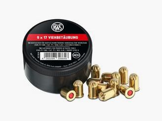 9x17 Viehbetäubung/KERNER 9mm - rot=Leistungsstärke 6 (a50)