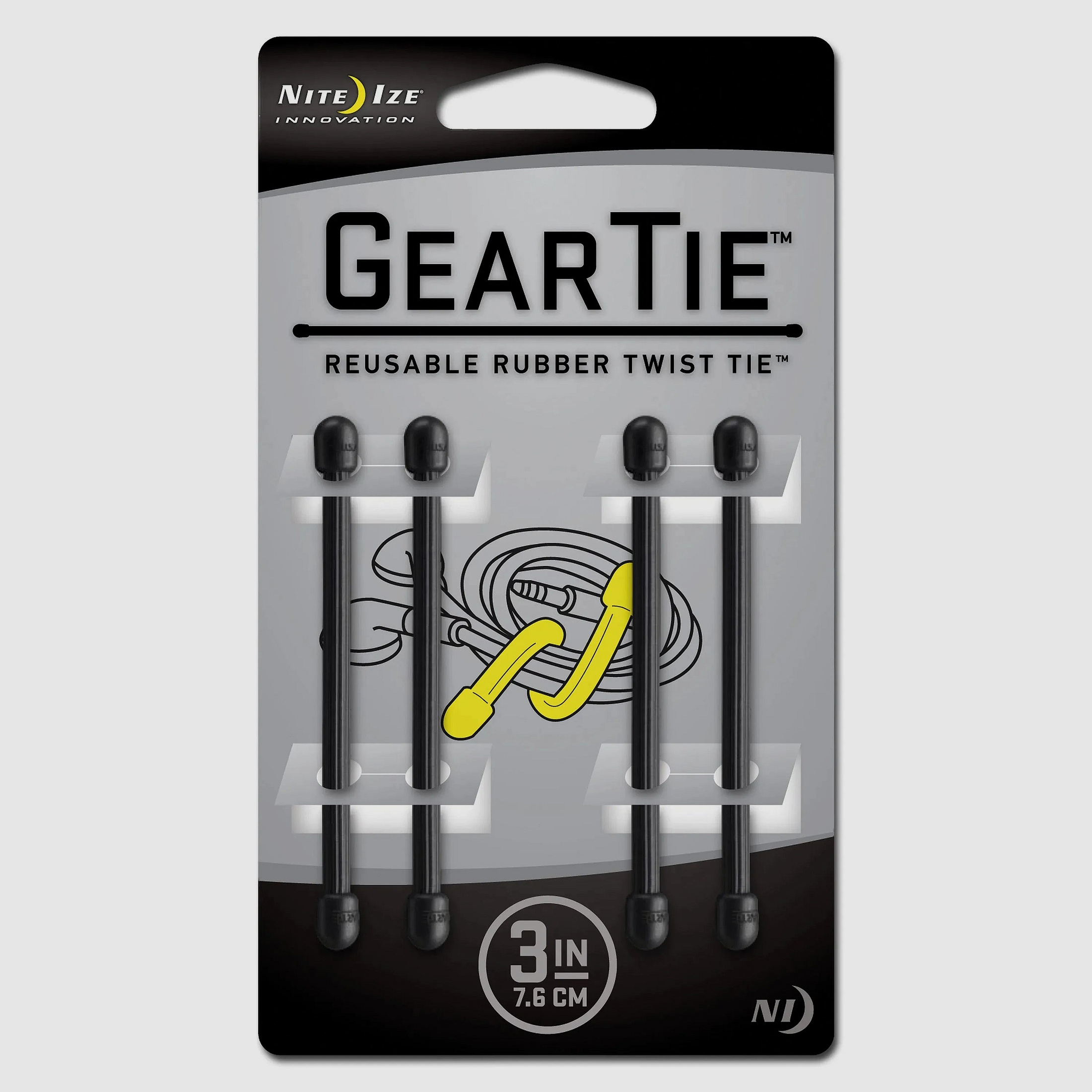 Nite Ize Nite Ize Gear Tie Original Gr.3 schwarz 4er Pack