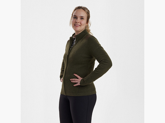 Lady Darlington Strick-Cardigan - Green Melange – Kleidergröße Damen: 38