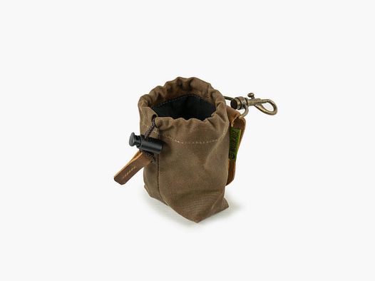 Mini-Leckerlibeutel "Lohntütchen", Waxed Cotton, Khaki