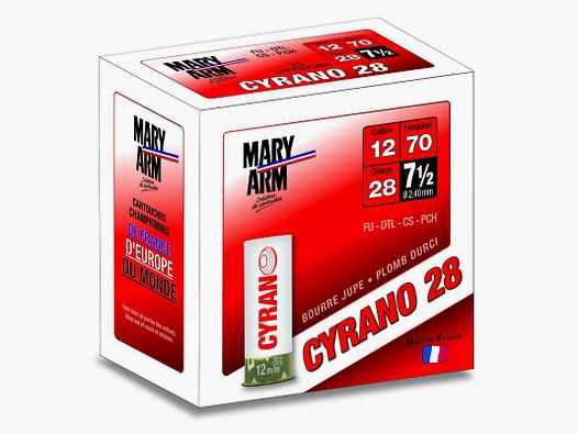 Cal. 12 MARY ARM CYRANO 28 BJ 7.5