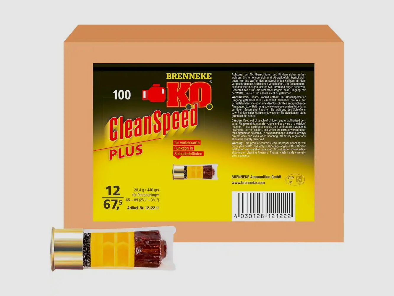 Brenneke CleanSpeed Plus für Selbstladeflinten