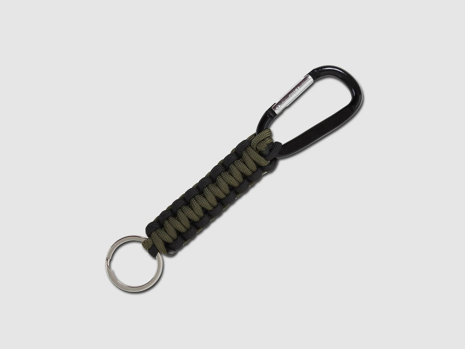 Rothco Rothco Fallschirmleinen-Schlüsselanhänger mit Karabiner schwarz