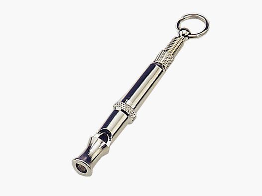 Sprenger Lautlose Hundepfeife aus Messing, vernickelt, Länge: 7,5cm