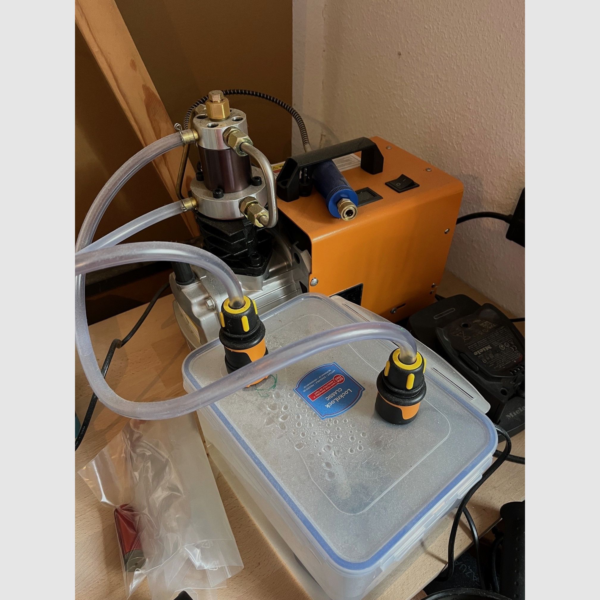 Verkoop Scuba Ringer MK 2 Set met compressor enz.