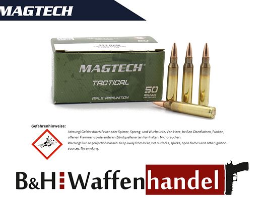 Neuware: 500 Schuss Munition Magtech .223 Rem. 55gr. / 3,56g Tactical FMJ