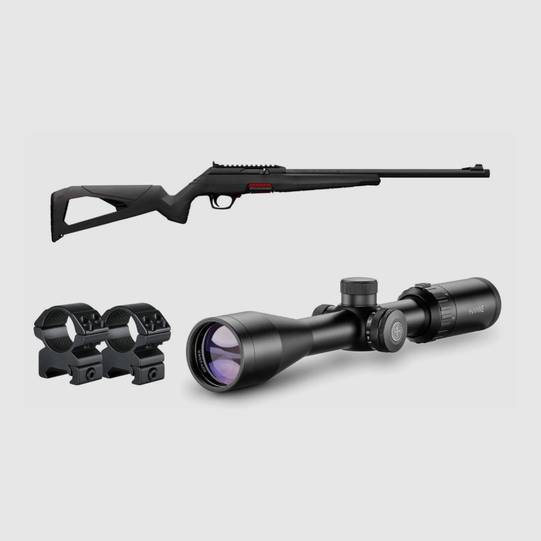 Winchester KK-Carabine Winchester Wildcat SA - .22lr 42 cm - avec lunette Hawke, image 1 sur 7