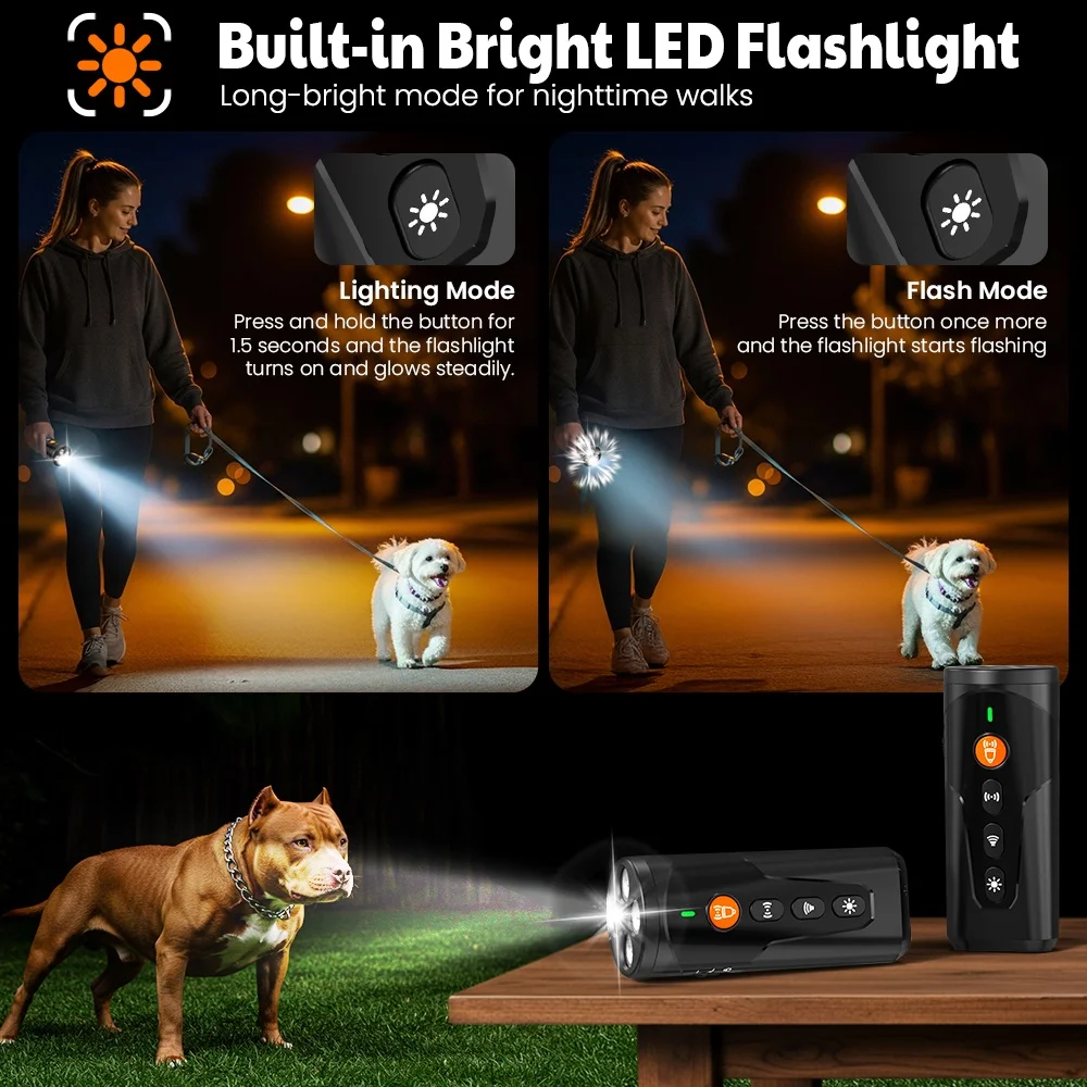Dissuasore ultrasonico per cani 4-in-1 – KOLTER Dogchaser K-65 Anti Dog con torcia, immagine 20 di 24