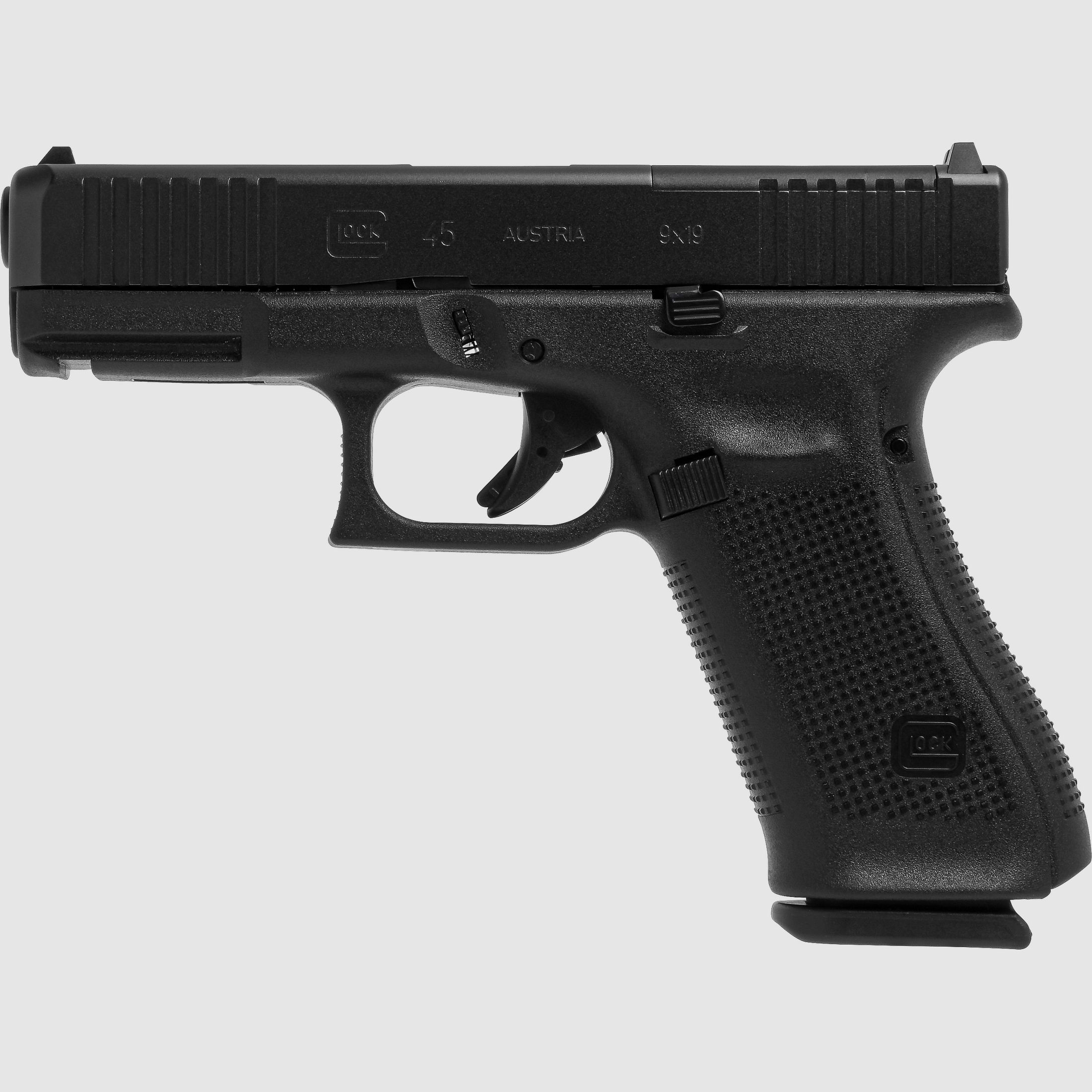 Glock Pistole G45 Gen5 MOS FS 9 mm Luger 4,02″ / 102 mm 17+1, Compact Crossover