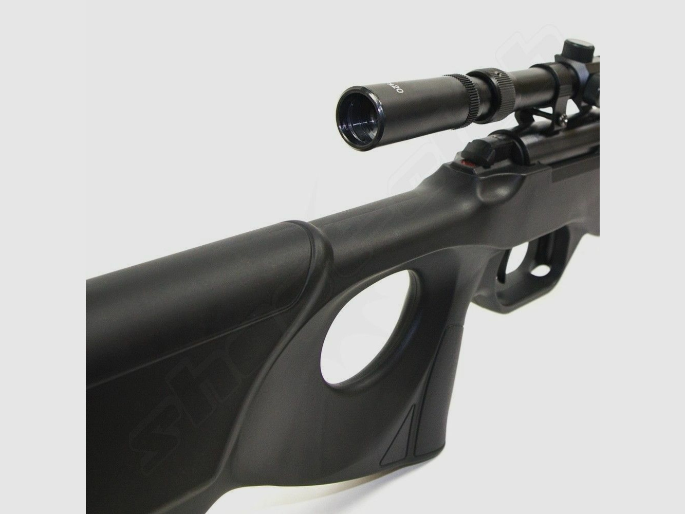 UX Patrol Luftgewehr mit ZF 4,5mm Diabolos schwarz