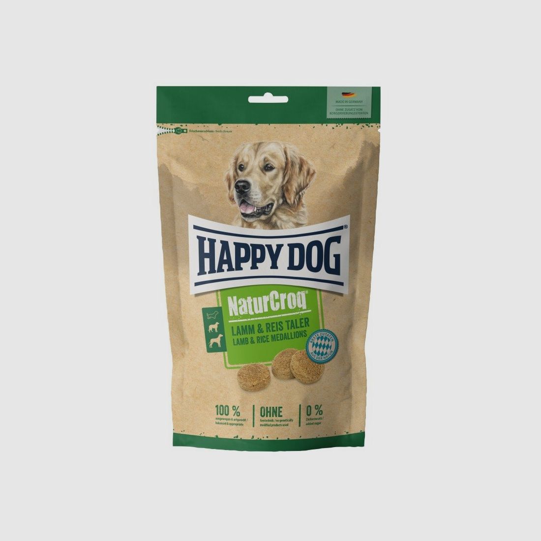 Happy Dog Hunde Snacks NaturCroq Lamm-Reis-Taler 700 g x 8 Stk.