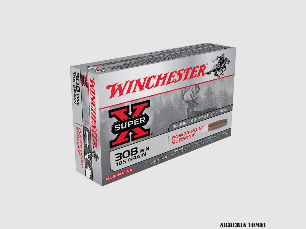 WINCHESTER – 308 WIN 185GR POWER POINT SUBSONIC, Bild 1 von 2