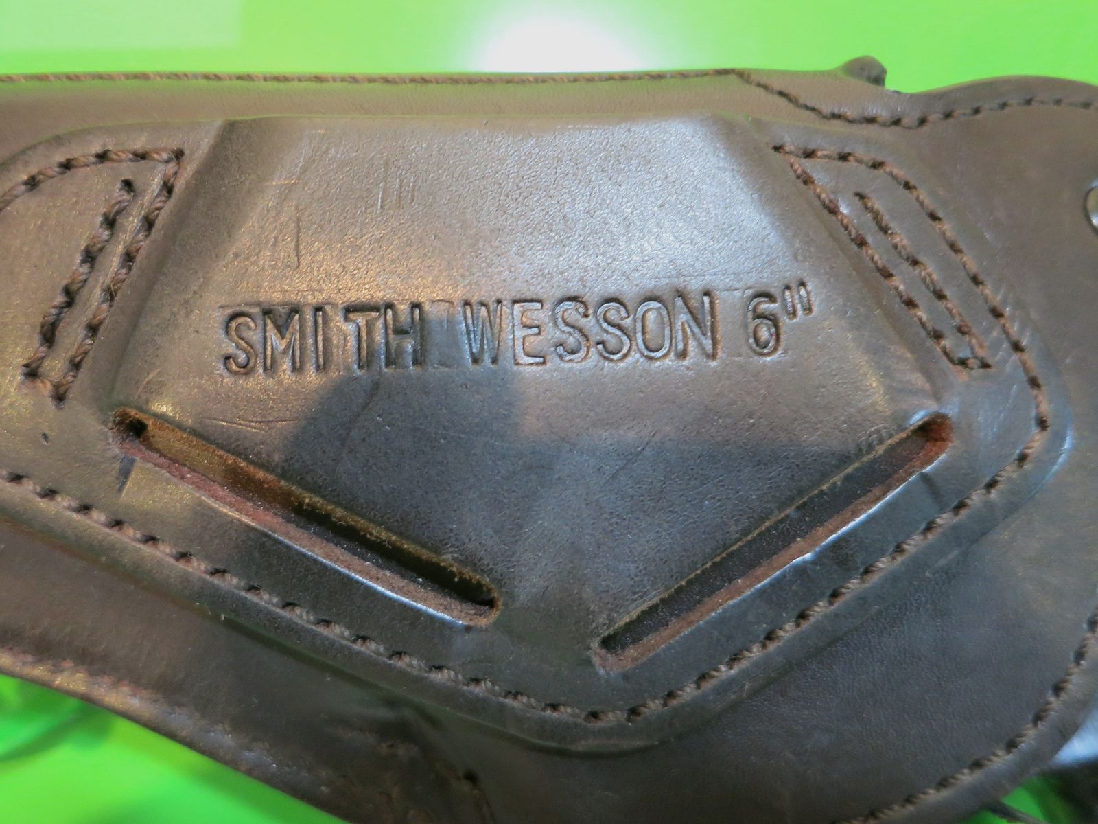 Belt holster revolver, Smith&Wesson 6", leather     #23-