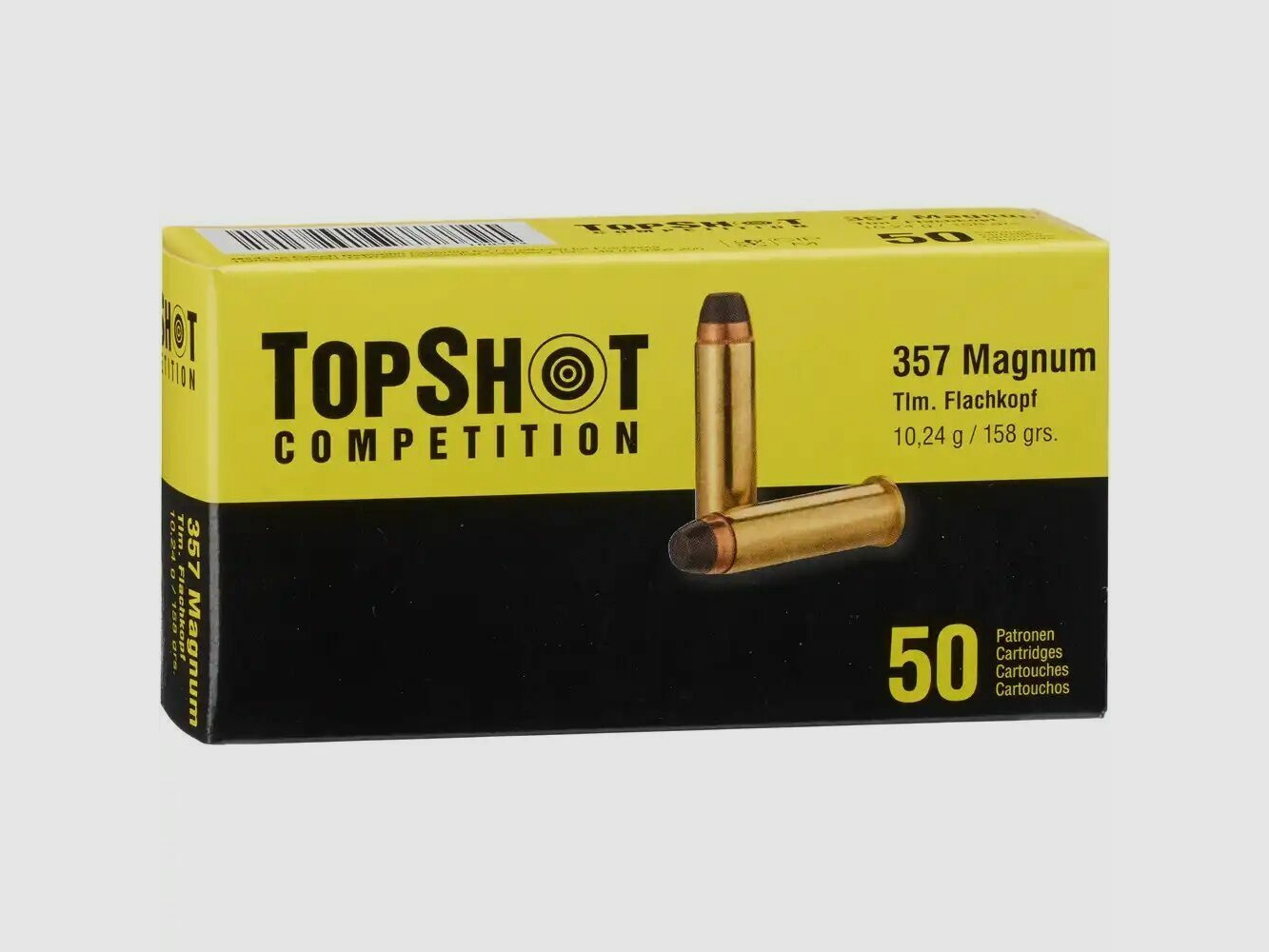 TopShot Competition .357 Mag. TM Punta Plana 10,2 g / 158 grs / 50 pcs