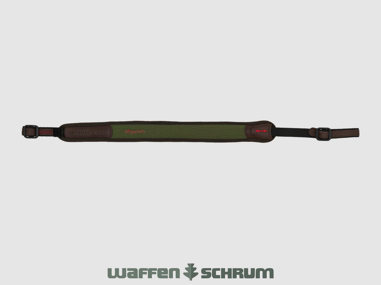 Niggeloh Gewehrriemen Automatic Light Neopren - Leder - Oliv/Grün