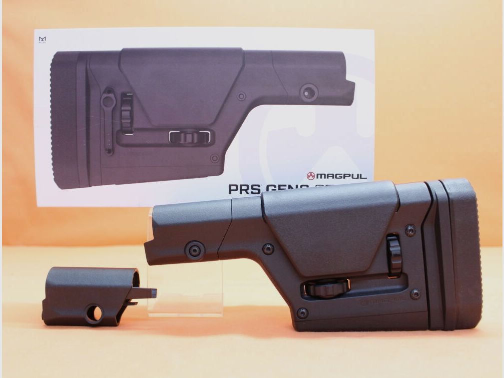 Magpul AR-15: Buttstock Magpul PRS (MAG672-BLK) Gen3 Polimero Nero (Precision Rifle/ Sniper Stock), immagine 1 di 7