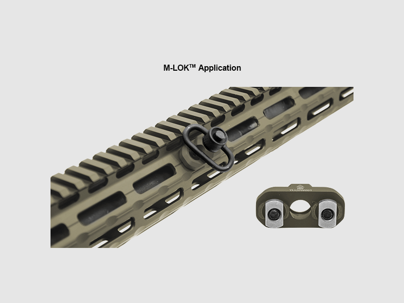 UTG PRO® M-LOK® QD Sling Swivel Adaptor FDE, Bild 2 von 8