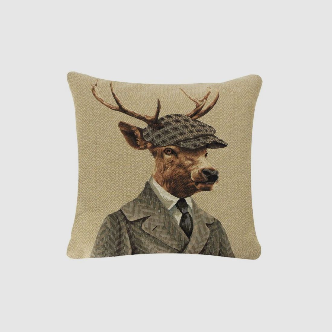 Tapestry Cushion Hunter Cap 45x45cm, image 1 of 2