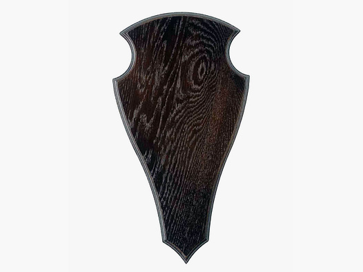 Eurohunt Geweihbrett 45x24cm Eiche - Dunkel - Spitz