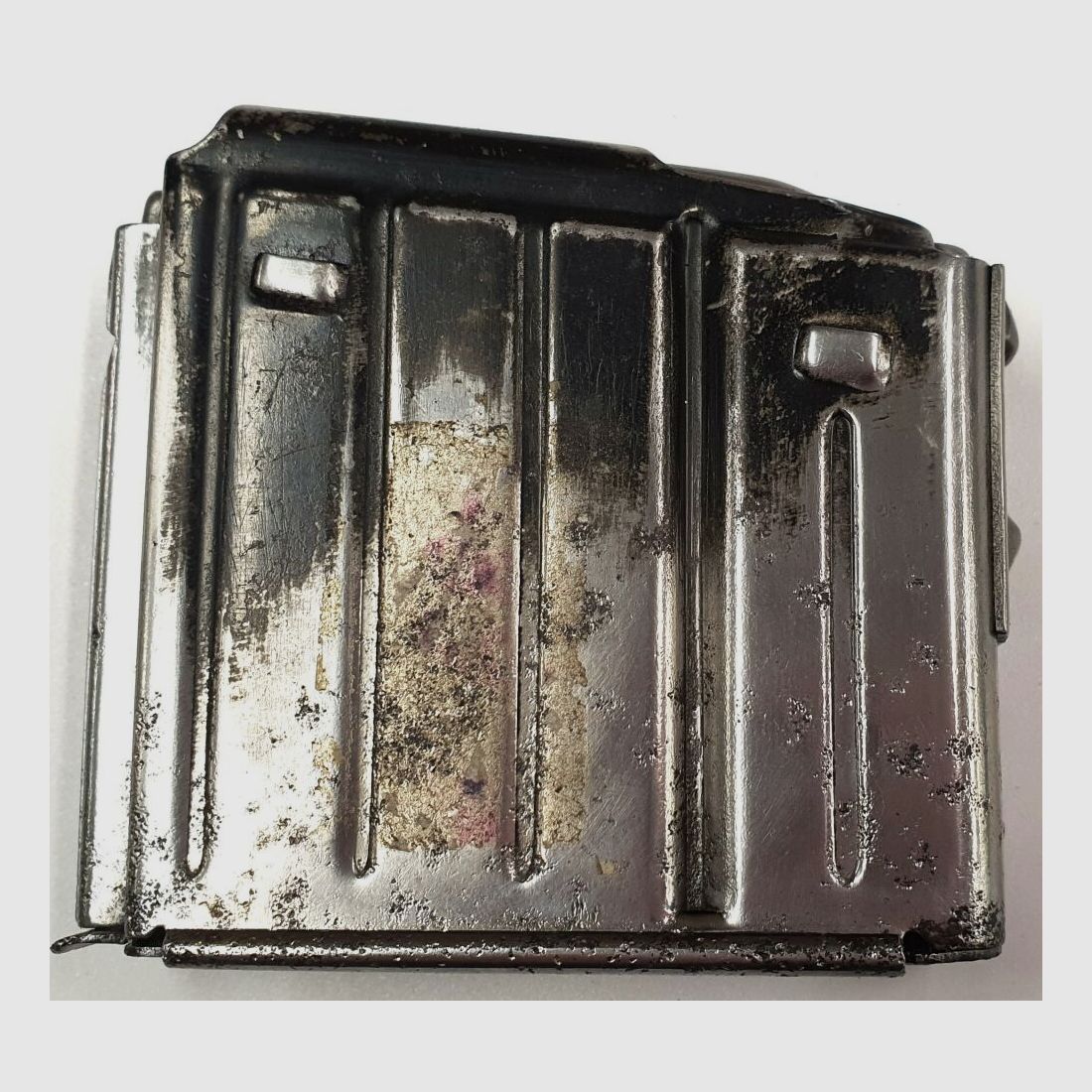 Olympia Büromaschinenwerke A.-G., Erfurt Mainzerhofplatz Seltenes Magazin für Gewehr 43 / Karabiner 43, G43 / K43 "aye"