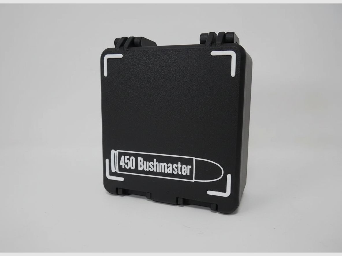 Filamelt Munitionsbox / 450 Bushmaster / 'Klapp- / Rastdeckel' / Patronenbox, Ammo Box