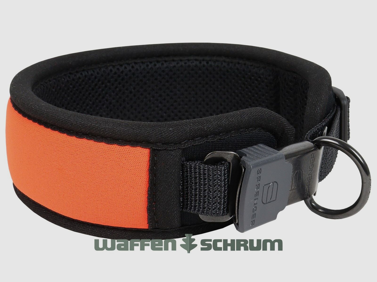 AKAH Neopren Halsung  Comfort - Signalorange Kunststoff-Schnellverschluss