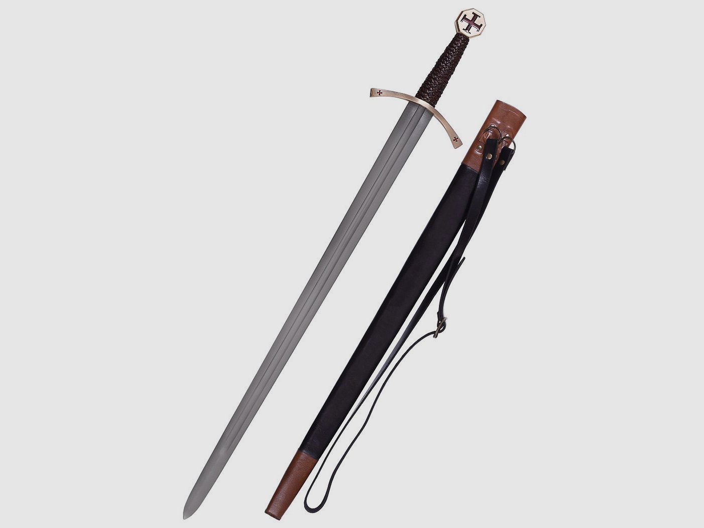 Templar sword with paw cross