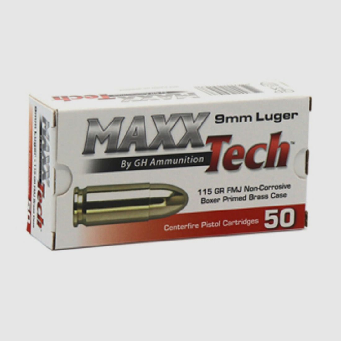 MaxxTech 115grs FMJ 50STK