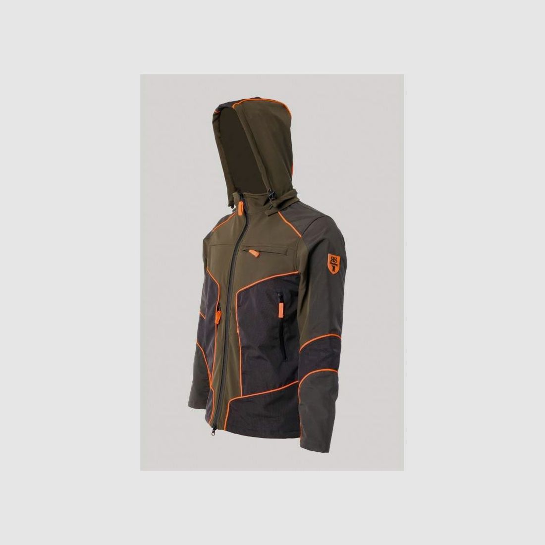 Veste RS Hunting LV153 en softshell orange, image 2 sur 3