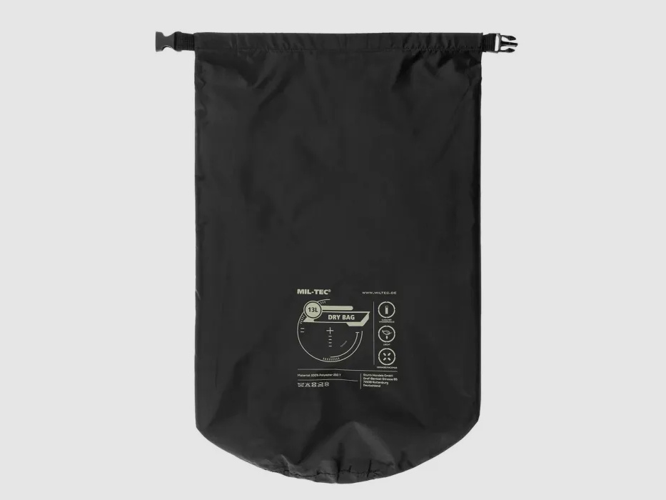 Sac étanche - 13 litres - Noir