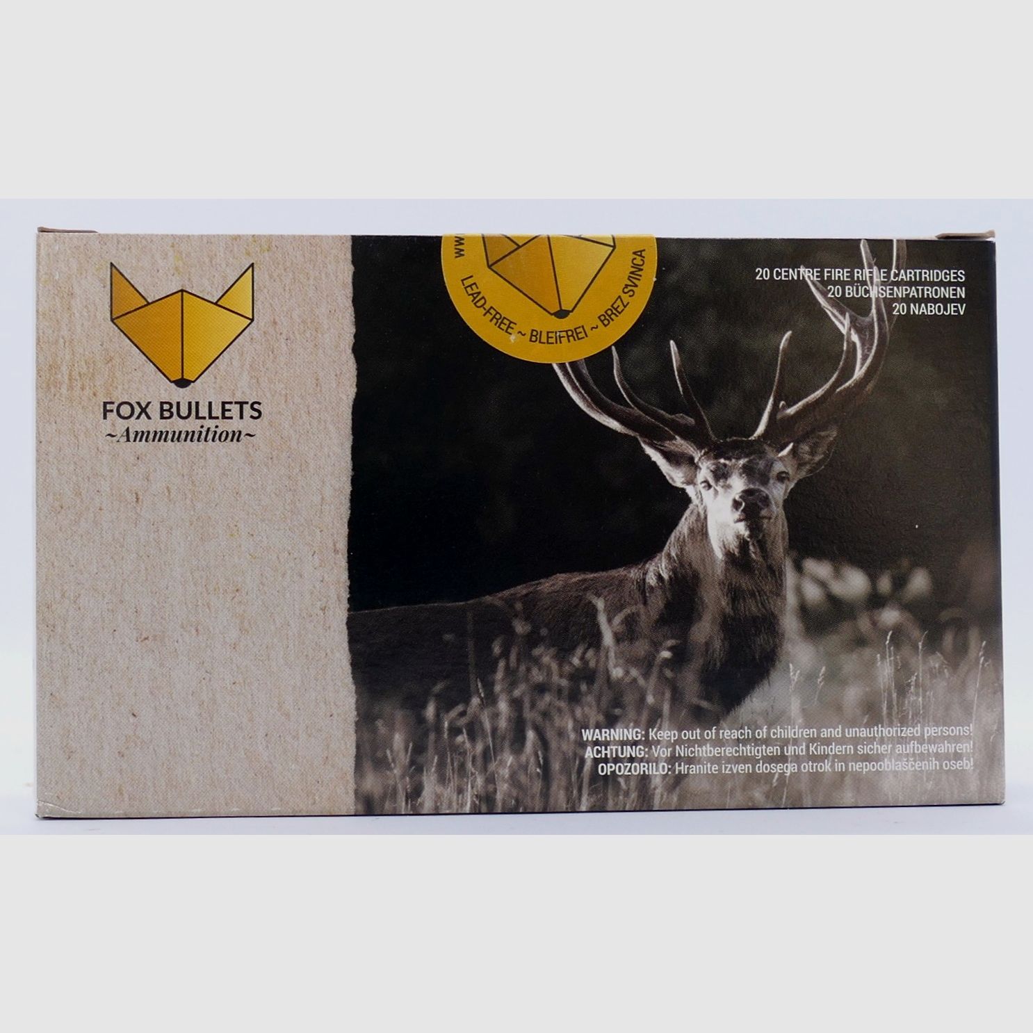 Fox-Bullets Hunter Classic 9,3x62 - 14,2g/220gr Büchsenpatronen Bleifrei