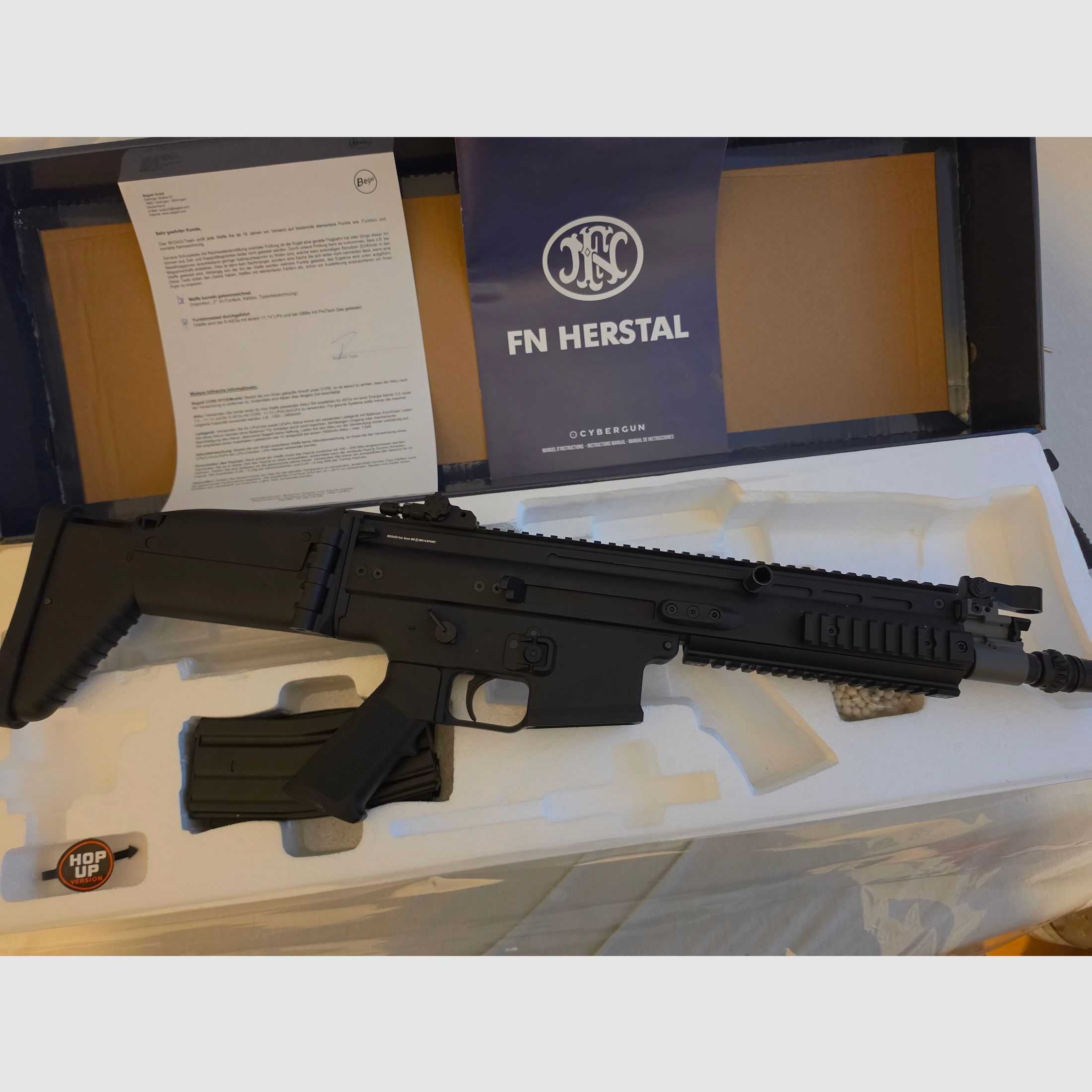 Begadi MK16 Sport (FN SCAR-L) Metall S-AEG – FN Lizenz – Reddot im ACOG-Style & Garantie