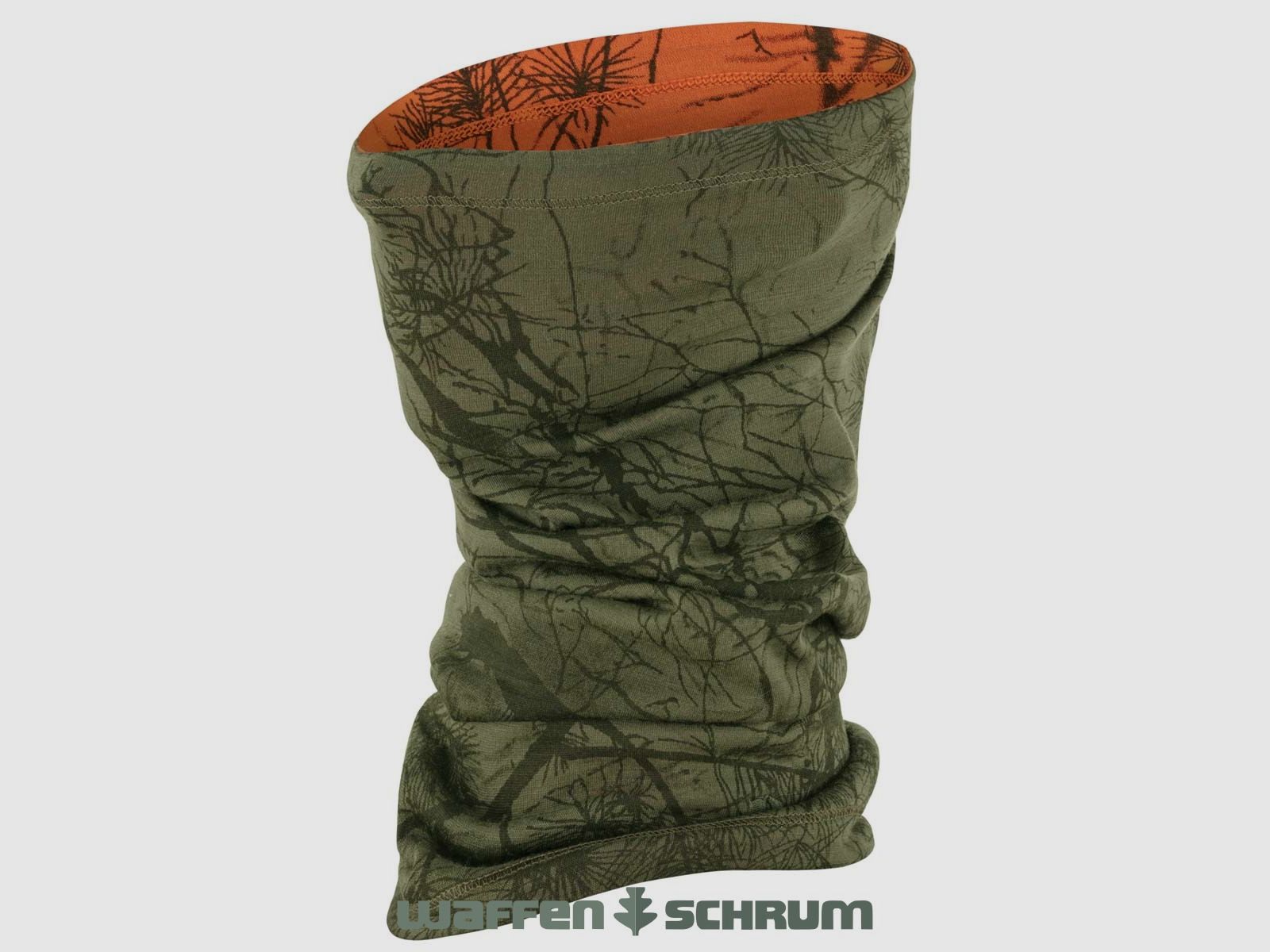 Fjällräven Neck Gaiter Lappland Green Camo Orangen Multi