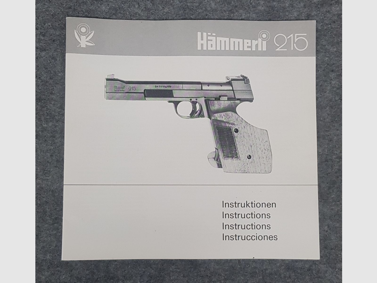 Hämmerli  Mod. 150  208  215  280  Beschreibung Bedienungsanleitung Luftpistole Luftgewehr KK Gewehr Co2 Pistole siehe Beschreibung. Preis ab