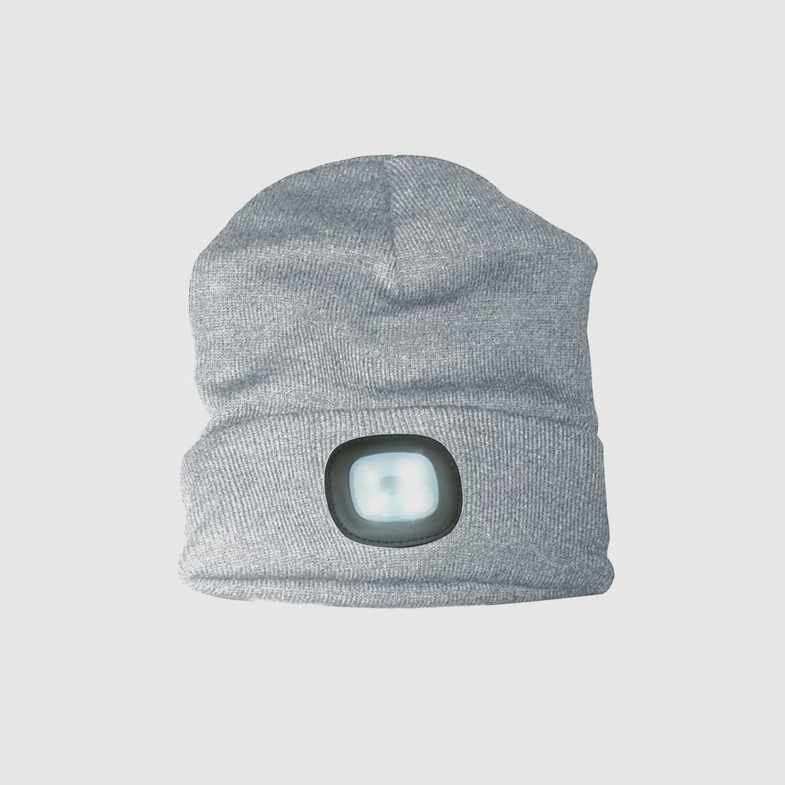 Strickmütze (Grau) mit 4 LED´s