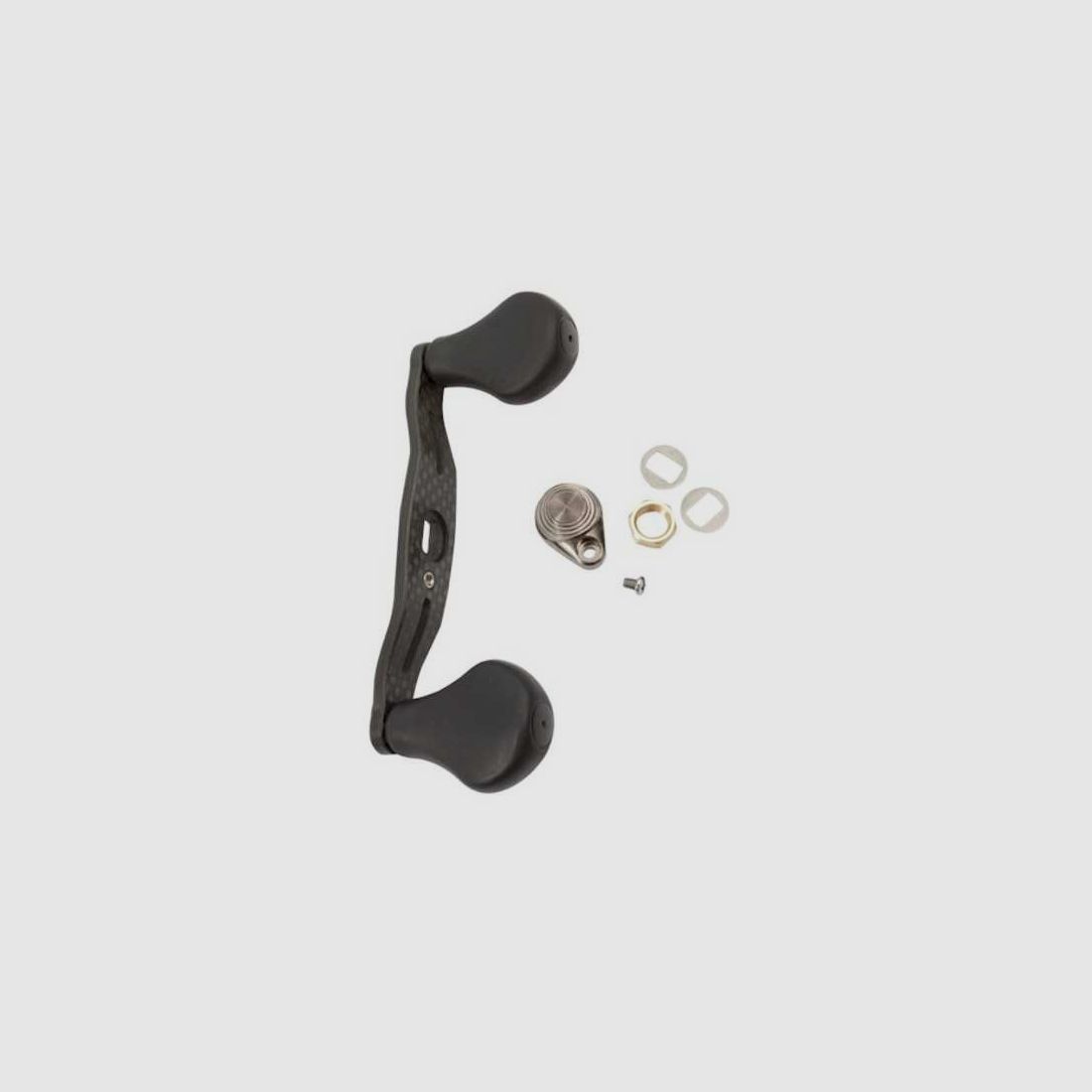 Manivelle Carbon Lew's Gebogene Carbonfasergriff 95 mm