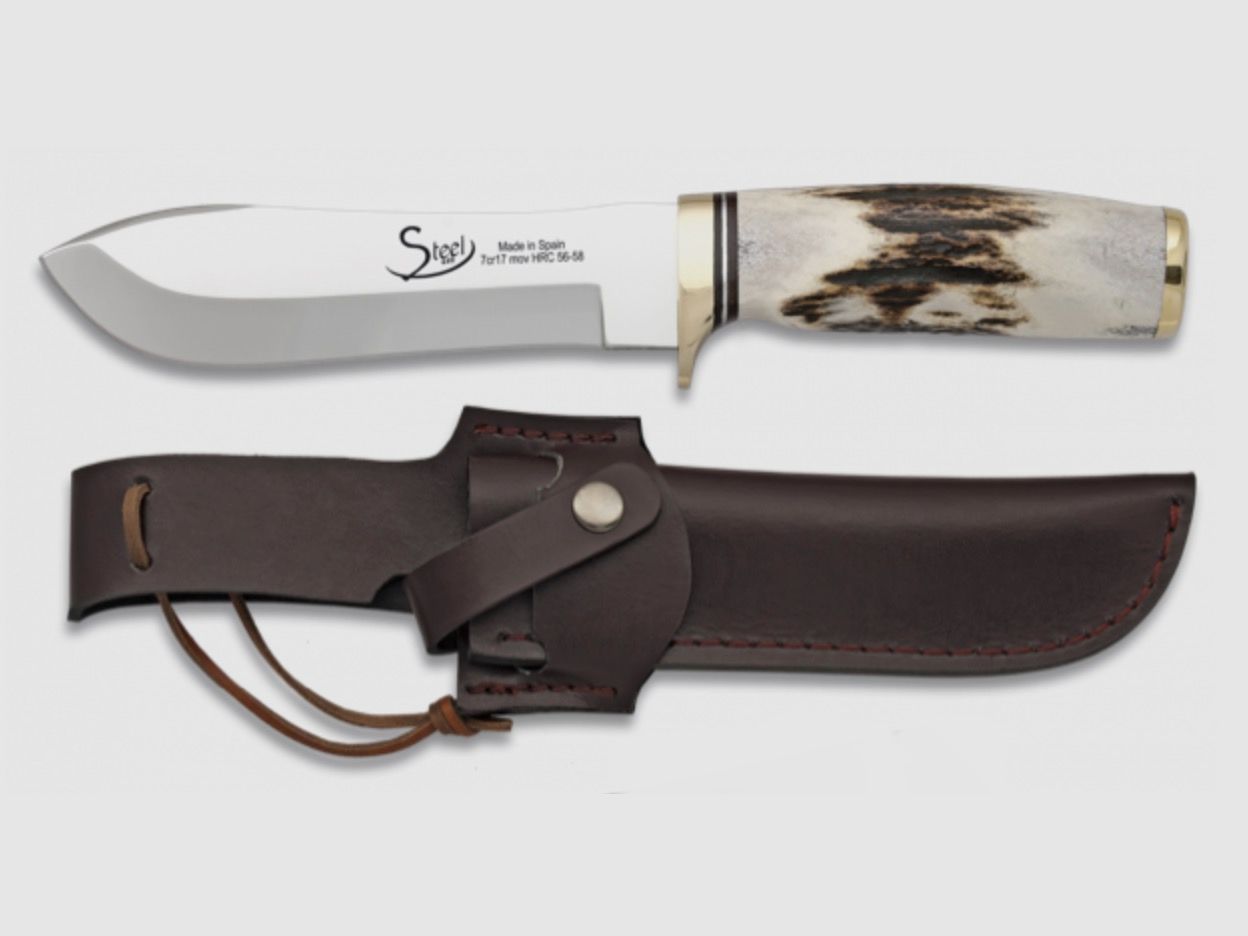 Couteau en corne de cerf 14 cm