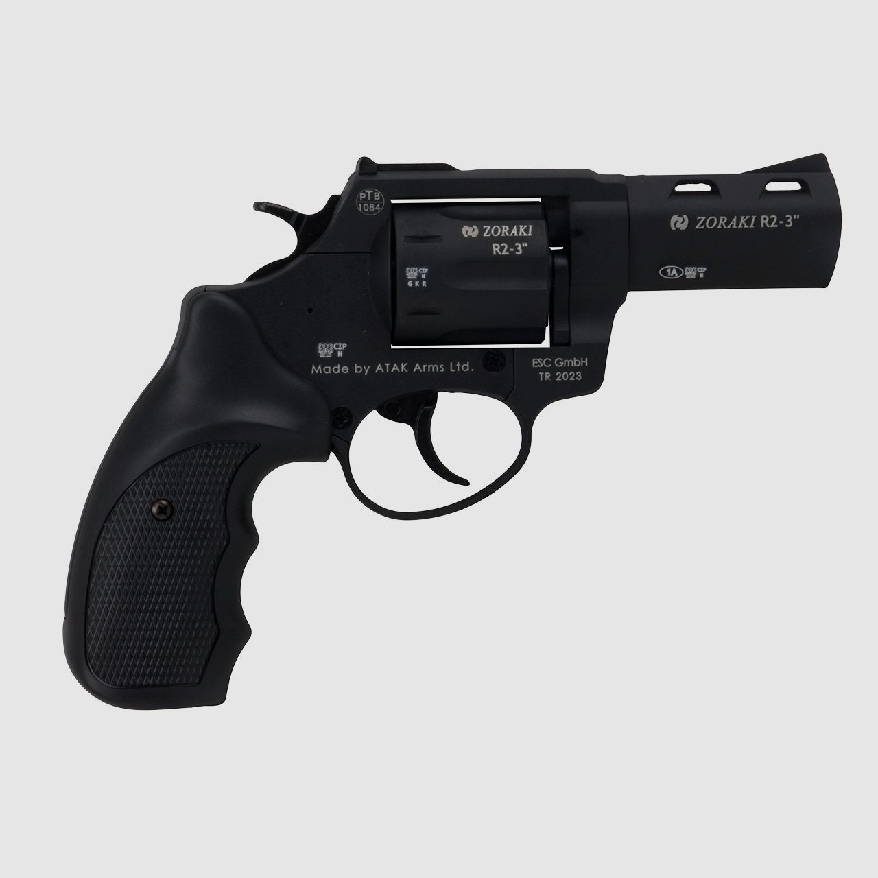 Schreckschuss Revolver Zoraki R2 Black 3 Zoll PTB 1084 Kaliber 9 mm R.K. (P18)