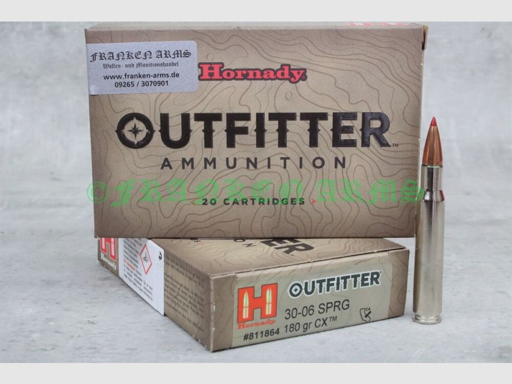 Hornady Outfitter CX .30-06 Spr. 180gr. 11,7g 20 Stück Staffelpreise