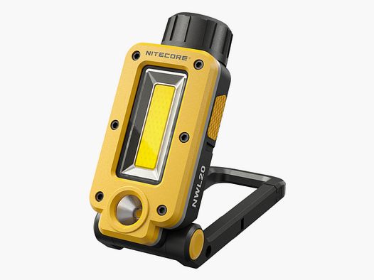 Nitecore NWL20 - Arbeitsleuchte 600 Lumen | Multifunktion Flut- Spot- + Rotlicht 0-180° + MAGNETHALT