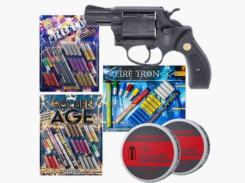 Feuerwerk Revolver Set Smith & Wesson Chiefs Special Schreckschuss