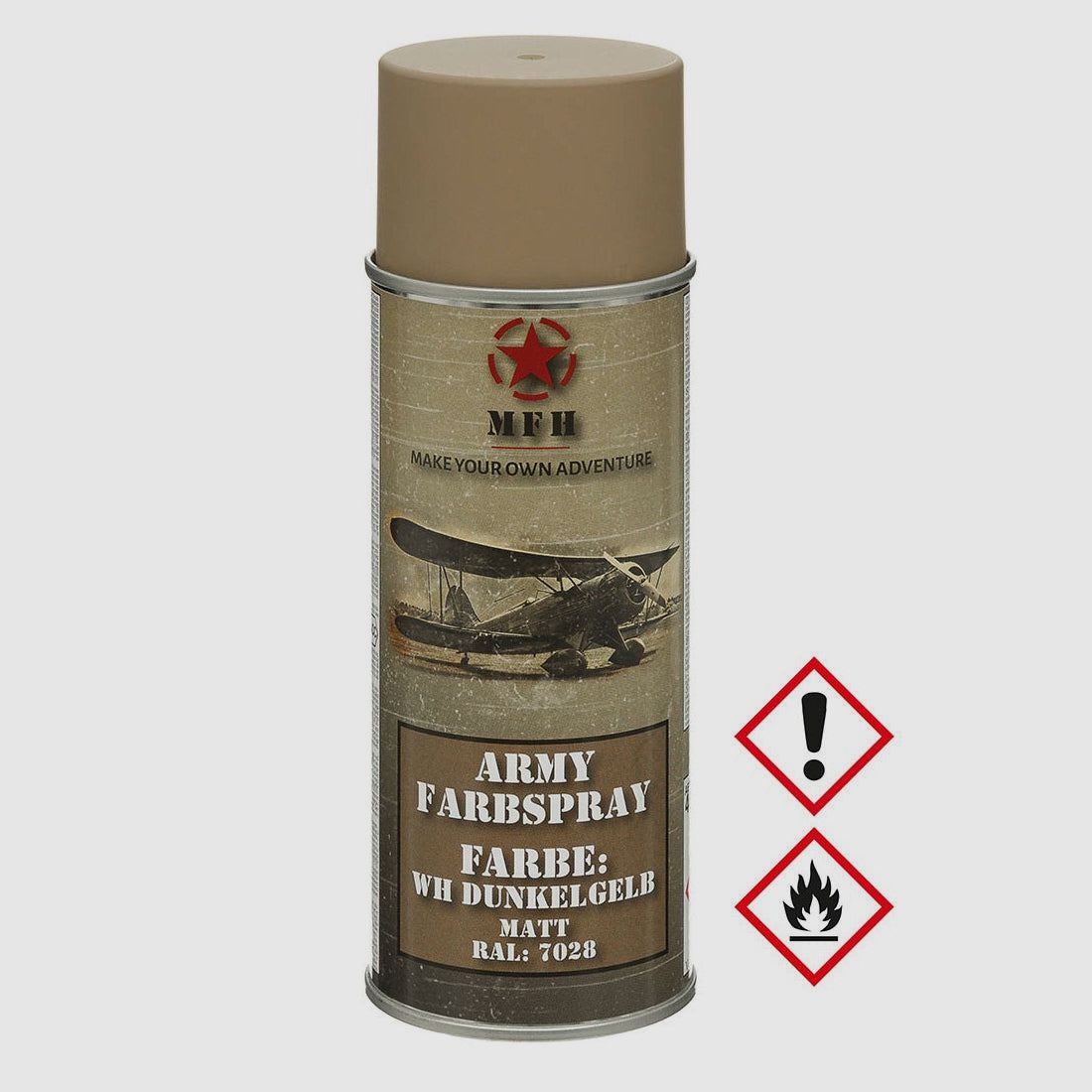 Army Color Spray, WH DARK YELLOW, matte, 400 ml