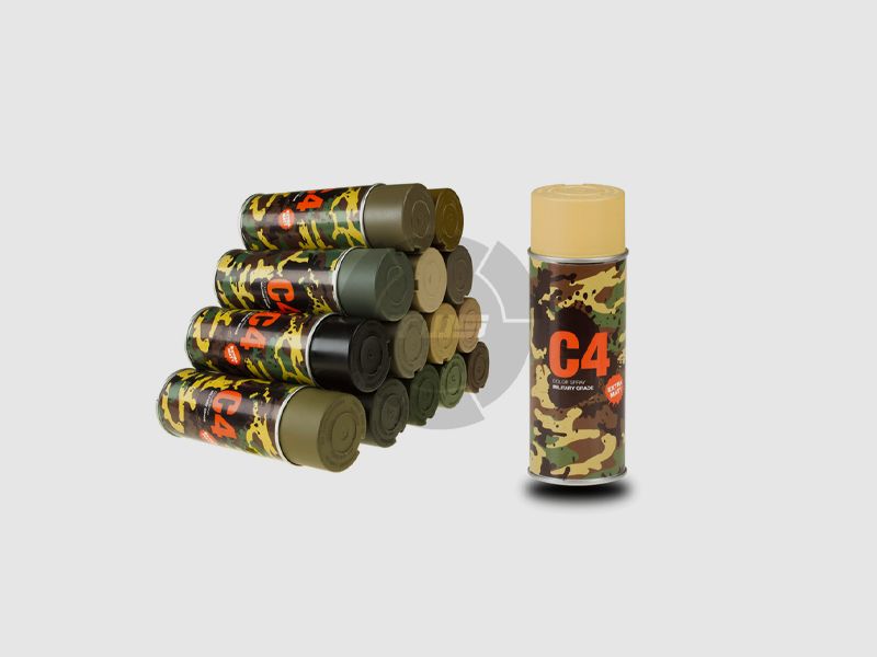 C4 Mil Grade Color Spray – Sandgelb RAL 1002