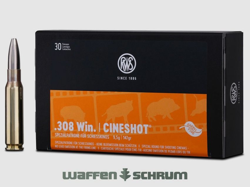 RWS .308Win Cineshot 9,5g - 147gr 30er Pck.