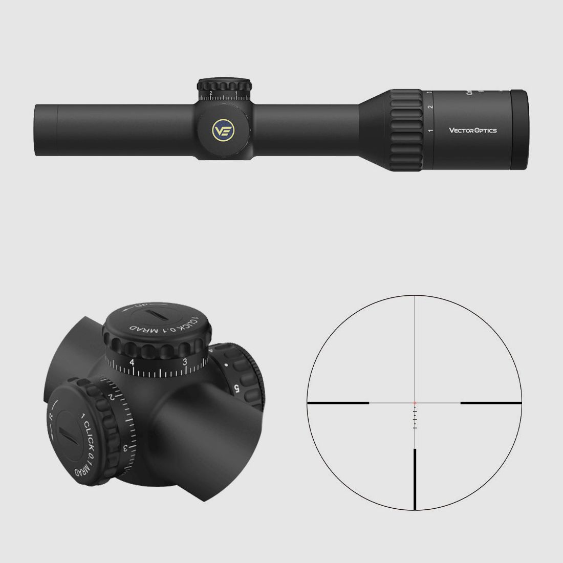 Vector Optics SCOC-23T Continental x6 1-6×24 – 11mm Dovetail