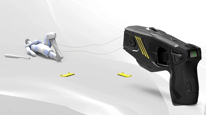 Pistolet à impulsion électrique à projectiles Taser HUSHA TX100P 55 000 V kit PRO (pistolet à impulsion électrique+2 étuis+4 cartouches+mallette), image 11 sur 56