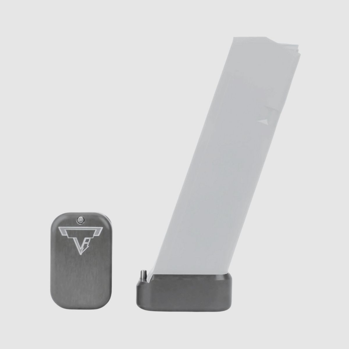 Taran Tactical Innovation - Aluminiowa stopka do magazynków Glock 19/23 +2/3 - Titanium Gray, zdjęcie 1 z 2