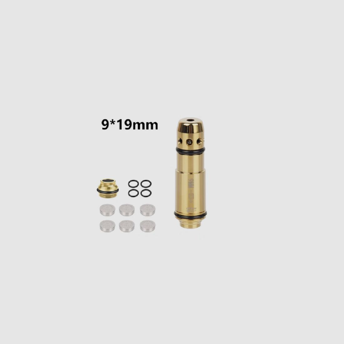  Laserpatrone  Dry Fire Pufferpatrone Schießkino 9 x 19  / 45ACP