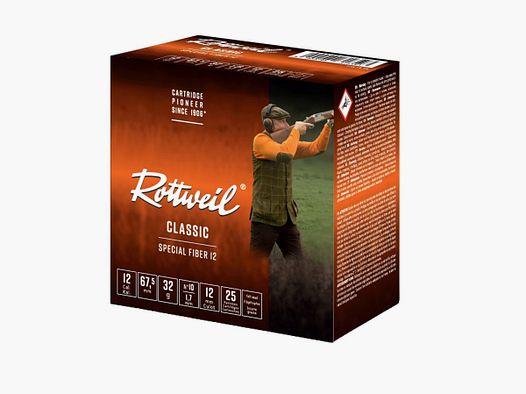 ROTTWEIL SPECIAL F Patrone Grasse 12/67,5 - 32g N°8 25/250
